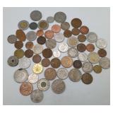 Lot Foreign Coins Canada Shillings Farthing others