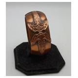 VTG Whiting Davis Modernist Hinged Bangle Bracelet