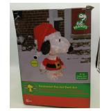 Animated 26' Peanuts Christmas Yard Art Lights Up
