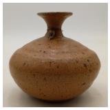 Art Studio Squat Bud Vase Pottery SIGNED