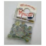 Cat's Eye Glass Marble Pepsi Advertising NOS