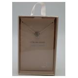 Sterling Silver CZ Heart Pendant Necklace