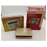 Optical Tape Measure & Vintage Desktop Calculators