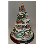 Thomas Kinkade Christmas by Harbor Tree LIGHTS UP