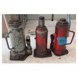 3 Hydraulic Bottle Jacks