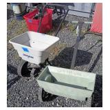 2 Plastic Drop Spreaders Seeders