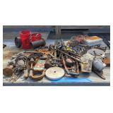 Table Lot Tools Saws Puller Tester