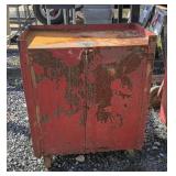 2 Door Metal Shop Car on Wheel Castors
