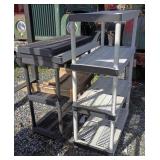 2 Plastic Storage Shelves