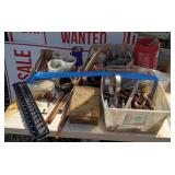 Table LOT TOOLS Wrenchs Screwdrivers Sockets
