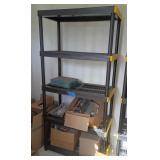 Plastic Shelf and contents