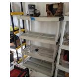 Plastic Shelf And Contents