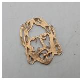 14kt Jesus Face Pendant ? 1.1g