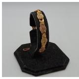 10kt Black Hills Gold Tri-Color Leaf Bracelet
