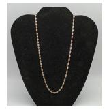 Sterling Silver Twisted Herringbone Necklace