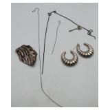 32 GRAMS Sterling Silver Scrap Necklace Earrings