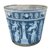 Vintage Jeannette Glass Corinthian Blue Ice Bucket