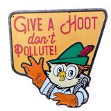 Woodsy Owl Give a Hoot Don't Pollute Metal Sign