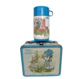 Vintage 1981 Holly Hobbie Metal Lunch Box Set
