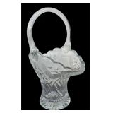 Vintage Princess House Clear Glass Basket