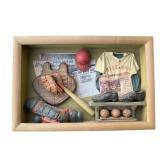 Vintage The Game of Baseball Shadow Box