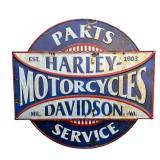 Harley-Davidson Parts Distressed Metal Sign