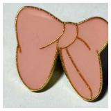 Disney Pin Pink Bow