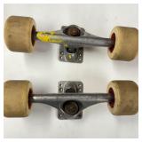 VTG Skateboard Trucks Blood Orange Wheels Gullwing
