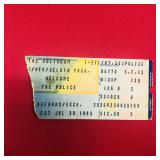 Vintage Concert Ticket Stub: The Police '83
