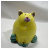 Cute Little Yellow Kittie Coin Bank