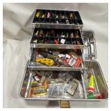 Packed Vintage Fishing Lure Tackle Box Lot