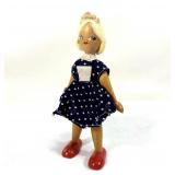 Vintage Doll: Blonde and made of wood