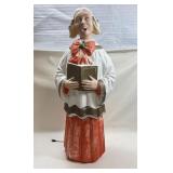 Holiday Blow Mold Poloron Choir Girl