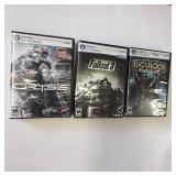 Vintage PC Game Lot: Fallout Crysus Bioshock