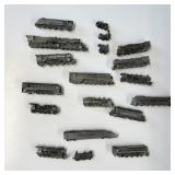 Franklin Mint Pewter Train Lot