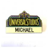 VTG Universal Studios Cast Member Name Tag MIKE