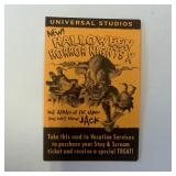 Vintage Universal Studios HHN Promo Ticket