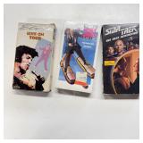 VHS Tape Lot: Elvis Star Trek Naked Gun