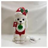 Holiday Blow Mold Poodle Puppy
