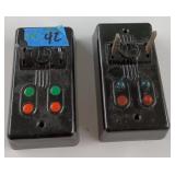 2 Lionel 1122-100 O27 Gauge Switch Controllers