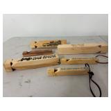 Wooden train whistles