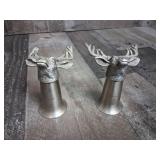 Jagermeister Pewter Stag Head Shot Glasses
