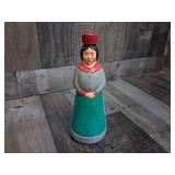 Vintage Art Painted Mrs. Buttersworth Glass Bottle