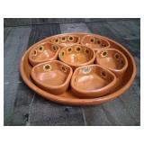 Vintage Mexican Terracotta Plato Botanero Serving