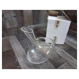 Vintage Spiegelau Crystal Leaning Pisa Decanter