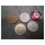 Authentic Vintage Las Vegas Gaming Token Chips