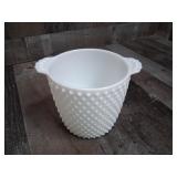 Vintage Fenton White Milk Glass Ice Bucket