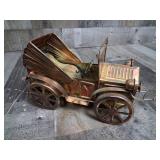 Vintage Tin Metal Old Fashioned Car Music Box