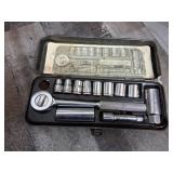 Vintage Metric Socket Wrench Set