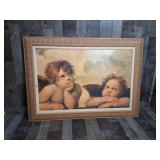 Cherubs Framed Matted Art Print